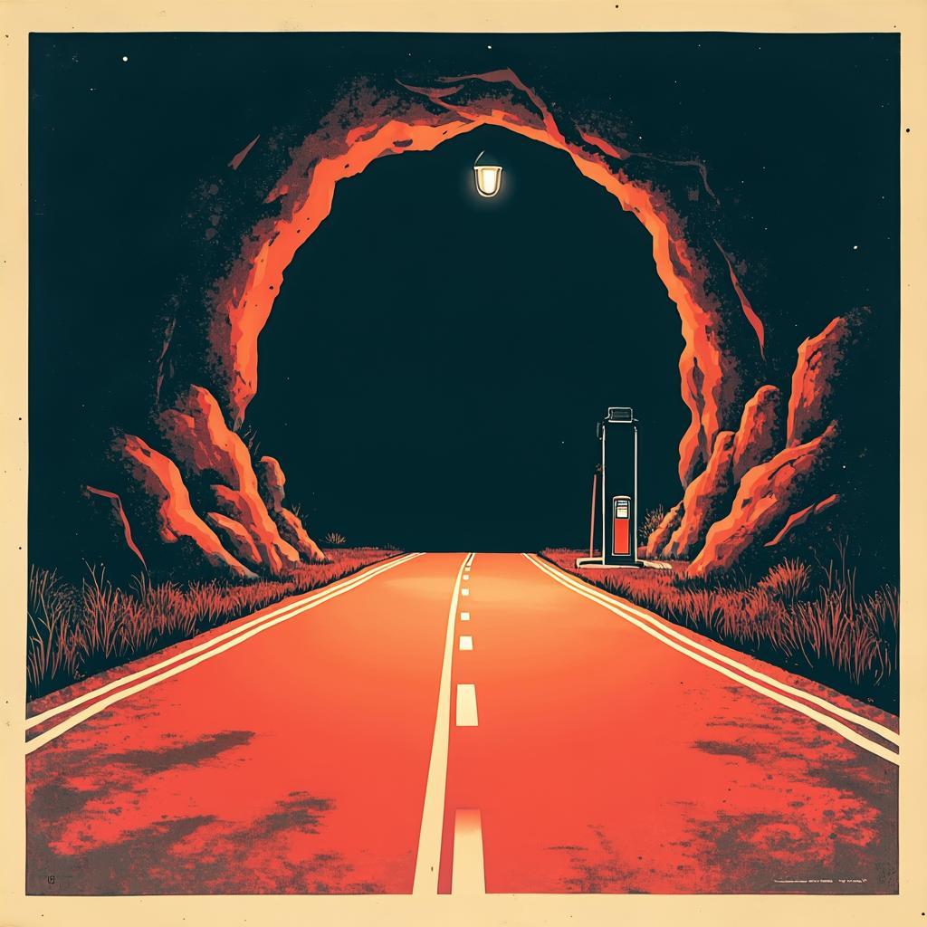 Risograph interpretation: A magical realist road trip through America's unpaid debts.
